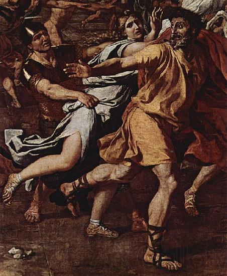 Nicolas Poussin Enlevement des Sabines, Detail